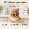 Meal Prep Gläser 500ml 4er Set, Vorratsgläser mit Deckel Produktbild-Vorschau 6