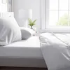Bettwäsche Set Baumwolle Weiß Renforce 200x220 cm 100% Produktbild-Vorschau 3