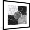 MuchoWow® Gerahmtes Poster Marmor - Schwarz - Weiß - Luxus Produktbild-Vorschau 1