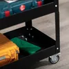 Werkzeugwagen 3-stufig mit 4 Rollen, Stahl, Schwarz, Produktbild-Vorschau 9