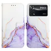 Xiaomi Poco X4 Pro 5G Hülle, Marmor Motiv Kunstleder Tasche Produktbild-Vorschau 2