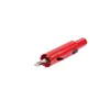 A red hole saw drill bit is shown against a white background. Anteprima dell’immagine prodotto