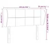 Kopfteil mit Ohren Hellgrau 103x23x78/88 cm Stoff Produktbild-Vorschau 9