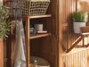 BELIANI Gartenschrank Akazenolz Edelstahl 4 Fächer Produktbild-Vorschau 4