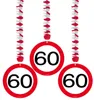 60. Geburtstag Verkehrsschild Party Deko Set rot weiß Mann Produktbild-Vorschau 5