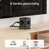 VOOMY 9-in-1 Prise cube avec USB - 5 prises & 4 USB - Voir les images du produit 2