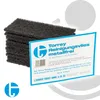 A stack of dark gray cleaning pads with a blue and white product label. Produktbild-Vorschau
