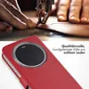 Libreria in vera pelle Selencia per Xiaomi 17 Ultra - Rosso Anteprima dell’immagine prodotto 2