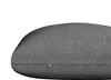 A close-up side view of a gray cushion with a zipper. Produktbild-Vorschau