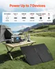 VEVOR Tragbare Powerstation, mit 100-W-Solarpanel, Produktbild-Vorschau 6