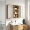 vidaXL Badezimmer-Wandschrank Kunsthandwerk Eiche 40 x 14 x Produktbild-Vorschau 5