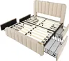 A disassembled bed frame with drawers pulled out, shown against a white background. Náhľad obrázku produktu