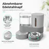 Futterautomat Katze mit Wasserspender, 2-in-1 Katzen Produktbild-Vorschau 7