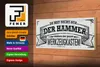 Holzschild Spruch 27x10cm Du bist nicht nur der Hammer Produktbild-Vorschau 3