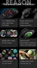 Collage of images showcasing features of a smartwatch, including its screen, rotating button, different watch faces, and a person playing soccer. Náhled obrázku produktu
