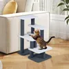 COSTWAY 2in1 Arbre à chat Escalier pour chiens, 77 cm, Voir les images du produit 1