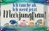 vianmo Blechschild 12x18 cm ich tauche ab werd Meerjungfrau Produktbild-Vorschau 1