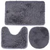 Vilde | Badezimmermatte Set - Grau - 3 Teile - Rutschfeste Produktbild-Vorschau 2