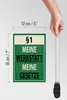 Holzschild Spruch 12x18cm §1 meine Werkstatt meine Gesetze Produktbild-Vorschau 6