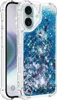 iPhone 16 Hülle - Coverup Liquid Glitzer Back Cover - Blau Produktbild-Vorschau 1