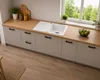 [Granitspüle 76x44 Weiß ] Hochwertig beidseitig Montierbar Produktbild-Vorschau 6