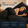 Komfortec Premium Bettwäsche 155x220 cm Bettbezug + 40x80 Produktbild-Vorschau 3