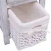 nočný stolík vidaXL Wood White Náhľad obrázku produktu 6