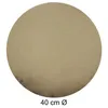 Kissenbezug rund 40 cm beige natur Leinenoptik Kissenhülle Produktbild-Vorschau 4