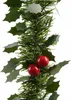 Guirl.lametta blad L270 D10 cm groen kerstslinger kerst Productafbeelding-voorbeeld 1