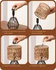 EDISHINE Tischlampe Wohnzimmer, Nachttischlampe Vintage Produktbild-Vorschau 8