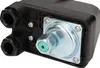 A close-up, professional studio shot of a mechanical pressure switch. Voir les images du produit