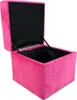 Velvet-Hocker MINKY 40x40 cm quadratisch mit Stauraum – Produktbild-Vorschau 2