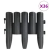 vidaXL Bordatura per prato 36 pz. Antracite 10 m PP Anteprima dell’immagine prodotto 1