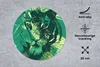 MuchoWow® Mauspad Mousepad Tiger - Kopf - Grün 30x30 cm - Produktbild-Vorschau 2