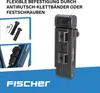 A product image showing a bicycle lock and its accessories, with marketing text and branding. Produktbild-Vorschau