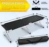 TRESKO XXL Campingbett Feldbett 190 x 64 x 44 cm Metallrohr Produktbild-Vorschau 4