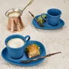6er Set MOKKA Espressotassen & Untertassen Blau matt für 6 Produktbild-Vorschau 5