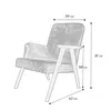 Sessel Petra klassische Sessel Retro im minimalistischen Produktbild-Vorschau 4