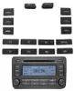 Satz von Tasten für das Radio-Panel für VW Golf 5, Touran, Produktbild-Vorschau 1