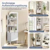 Yaheetech Eckregal mit Schrank 166,5 cm H, Bücherregal mit Produktbild-Vorschau 9