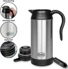Collage of a car electric kettle with close-up views of its features. Produktbild-Vorschau