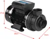 A black water pump with dimensions indicated by red lines and text. Produktbild-Vorschau