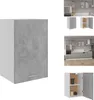 vidaXL Hängeschrank Betongrau 39,5x31x60 cm Holzwerkstoff - Produktbild-Vorschau 1