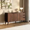 Kommode NOREL 2D3S - Modernes Sideboard in Warmia Walnuss Produktbild-Vorschau 6