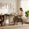 Schreibtisch 'Tumba' mit 3 Schubladen 115 x 48 x 76 cm Produktbild-Vorschau 4