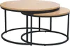 Set di tavolini da soggiorno KURT 2 - rovere / nero Anteprima dell’immagine prodotto 5