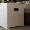 Grande Armoire En Bois Pour Rangement Blanche Boîte Pour Voir les images du produit 2