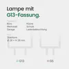 Spectrum LED Stablampe 9W 820lm 6000K Kaltweiß 600mm Produktbild-Vorschau 5