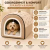 Hundehütte Indoor 2-in-1 – Hundehöhle & Hundebett für Produktbild-Vorschau 2
