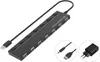 Conceptronic HUBBIES08BP 7-Port-USB-2.0-Hub mit Netzteil Produktbild-Vorschau 1